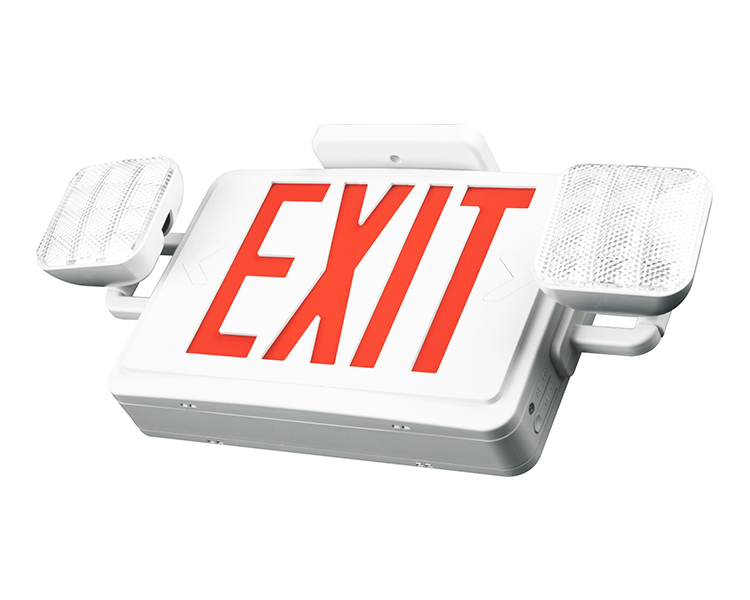 JLEC2RW-Exit Light Light Light با حروف قرمز