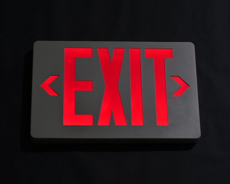 jleed2rwem-new Slim Red Exit علامت خروج