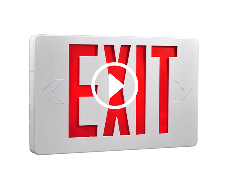 jleed2rwem-new Slim Red Exit علامت خروج