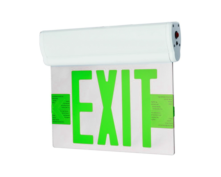 jelcex2gm-double چهره نقره ای Mylar LED علامت خروج